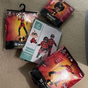 Disney Pixar The Incredibles Family Costume Bundle – 4-Piece Set (Adult & Baby/T